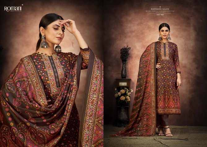 Romani Kashmiri Kaani 2 Premium Pashmina Wholesale Wollen Drees Material Collection